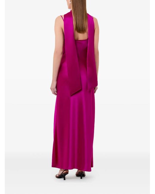 Robe Longue À Col Bénitier Nicholas en coloris Purple