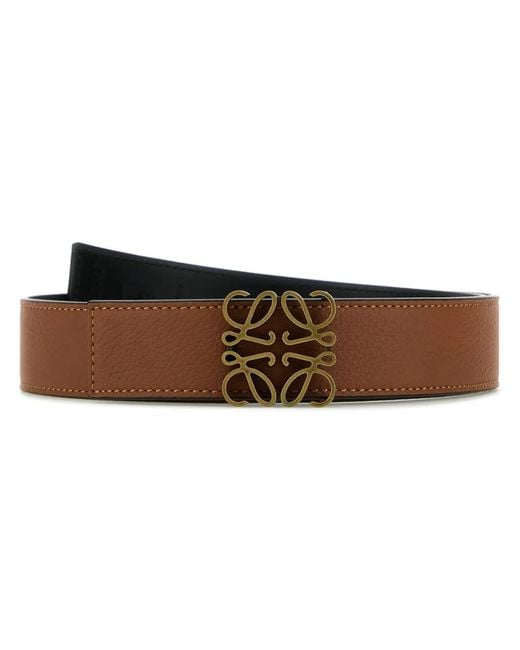 Loewe Brown Anagram Belt for men