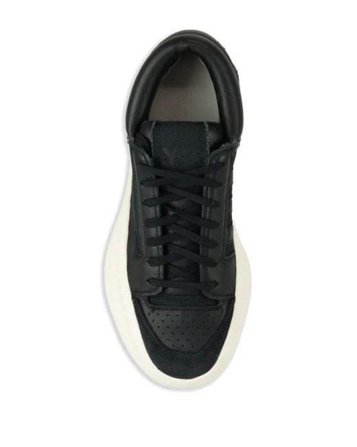 Y-3 Black Centennial Low-Top Sneakers