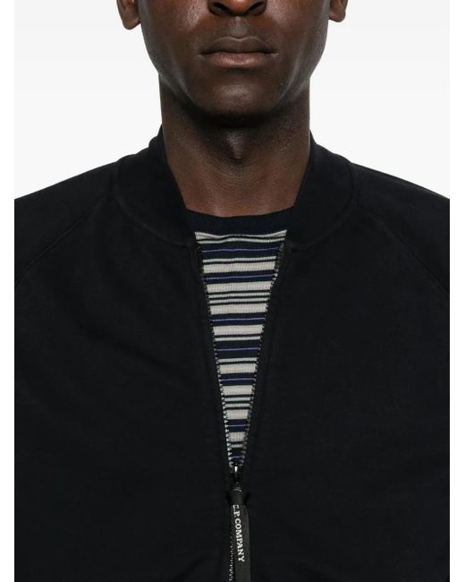 C P Company Black Lens-Pocket Bomber Jacket for men