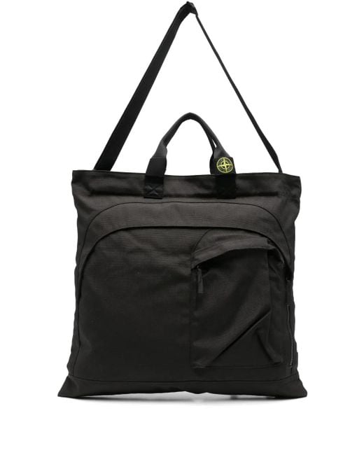 Stone Island Black Cordura 1500 Tote Bag