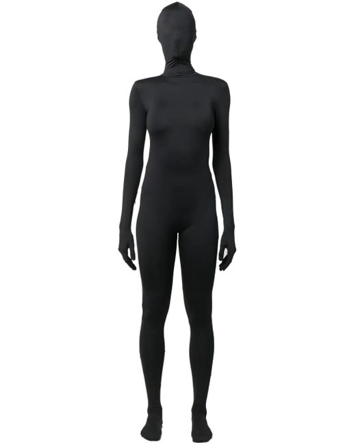 Vetements Black Full-Length Stretch Bodysuit