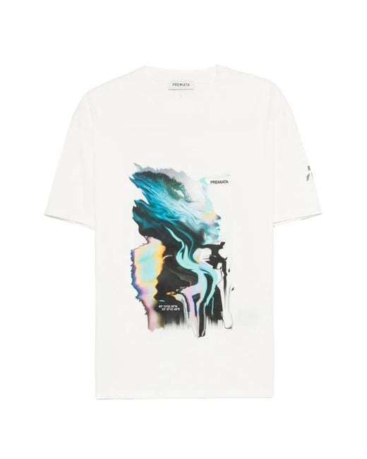 Premiata White Graphic-Print T-Shirt for men