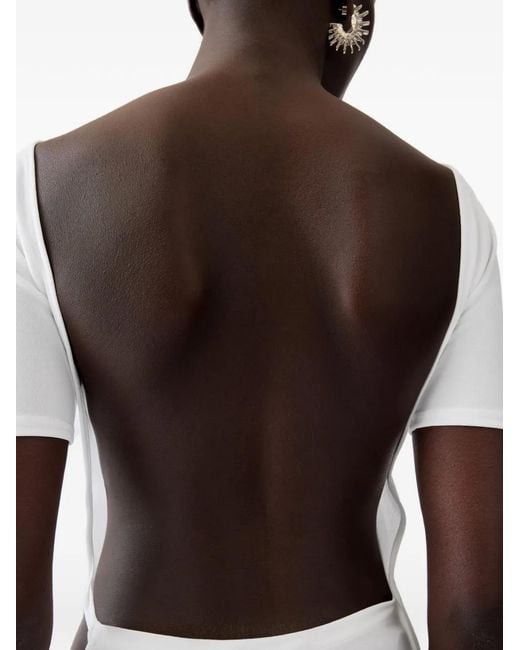 Jacquemus White Asymmetrical Dress With Slit