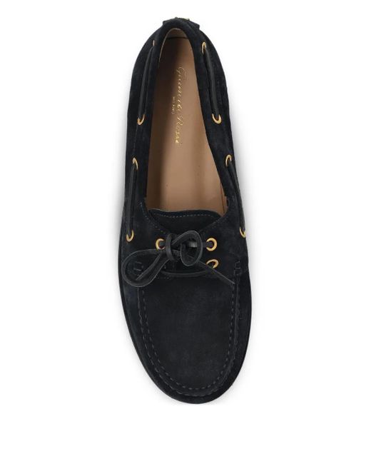 Gianvito Rossi Black Leather Oxford Shoes