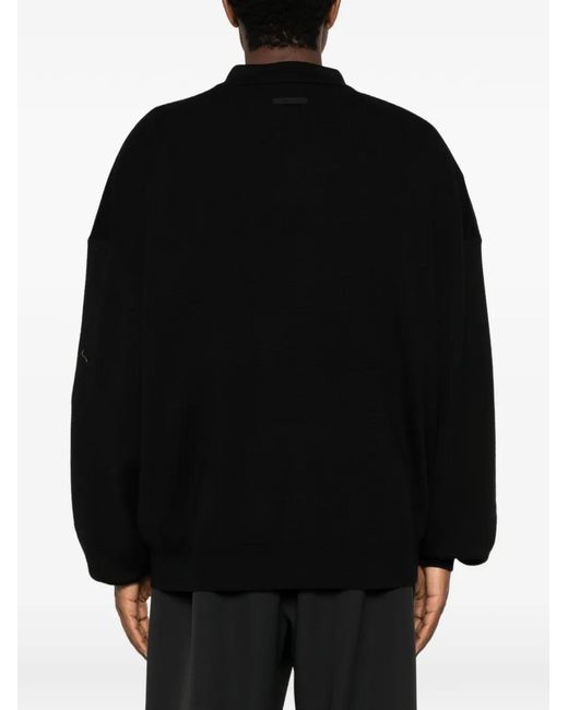 Fear Of God Black Polo Signature 90S À Logo Brodé for men