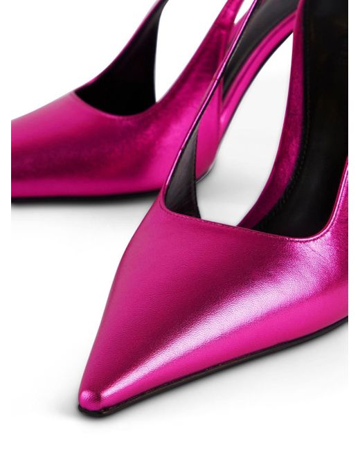 retroféte Pink Cindy 110mm Slingback Pumps