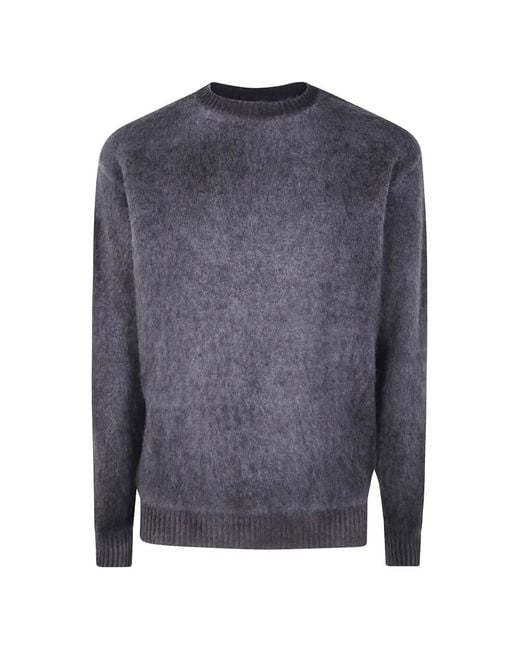 Avant Toi Blue Crew-Neck Sweater for men