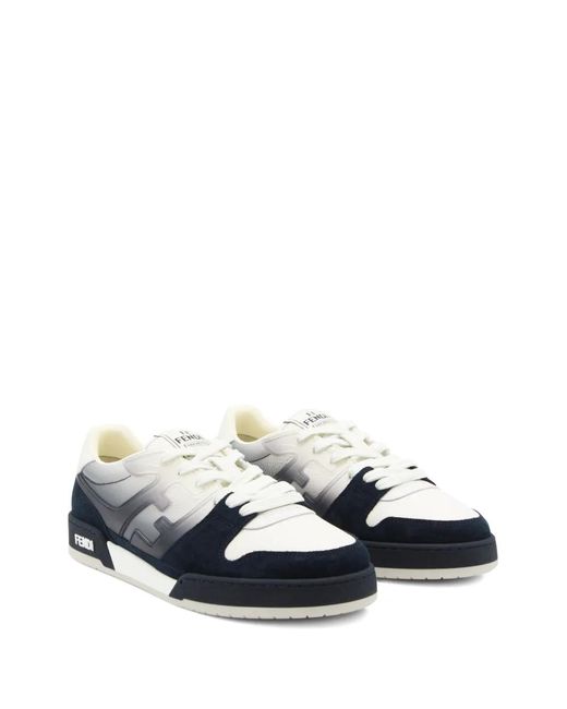 Fendi Blue Match Sneakers for men