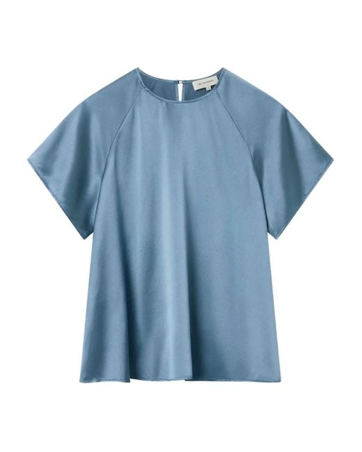 Lee Mathews Blue Oberteil mit Raglanärmeln