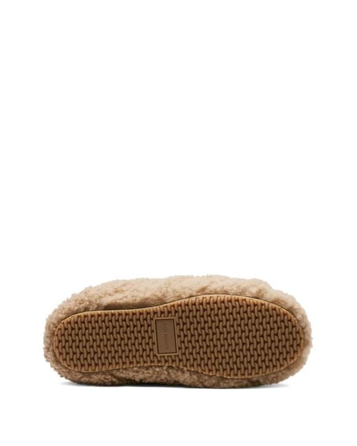 Axel Arigato Brown Snail Shearling Mules
