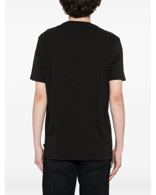 Michael Kors Black Logo-Embossed T-Shirt for men