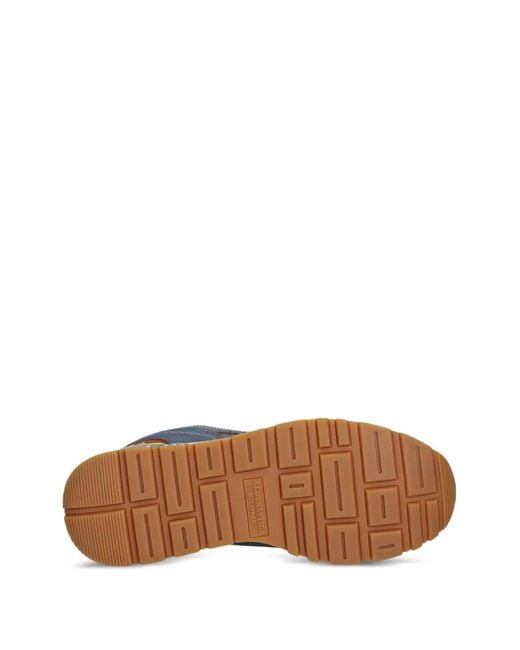 Aeronautica Militare Blue Logo-Motif Sneakers for men