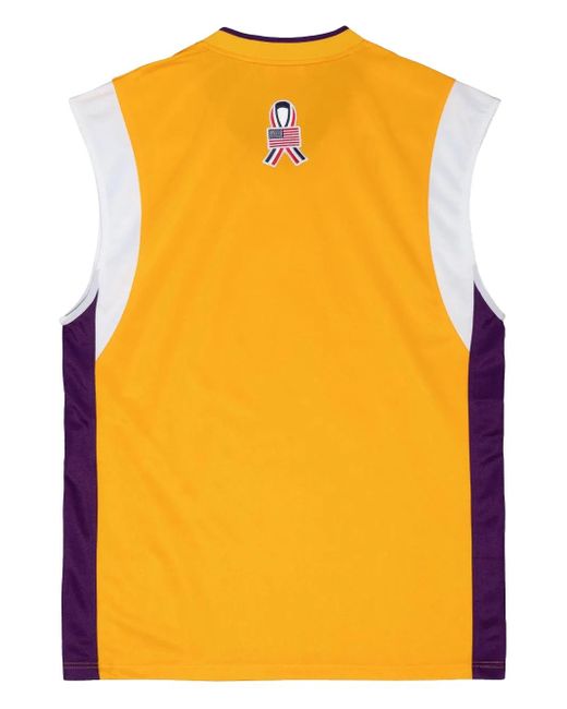 Mitchell & Ness Yellow Nba Authentic "Lakers 2001" Jersey for men