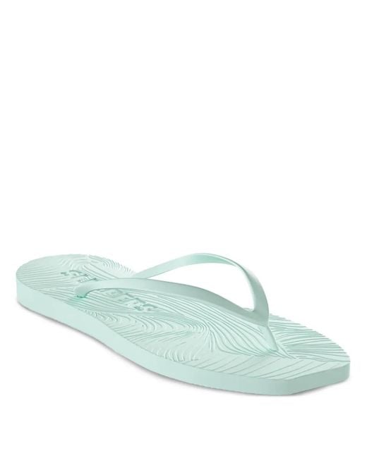 Sleeper Green Square-Toe Flip-Flops