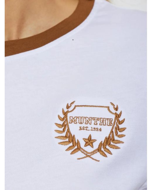 Munthe Blue Vagary Embroidered T-Shirt
