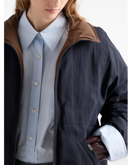 Chaqueta Re-Nylon Reversible Prada de color Blue