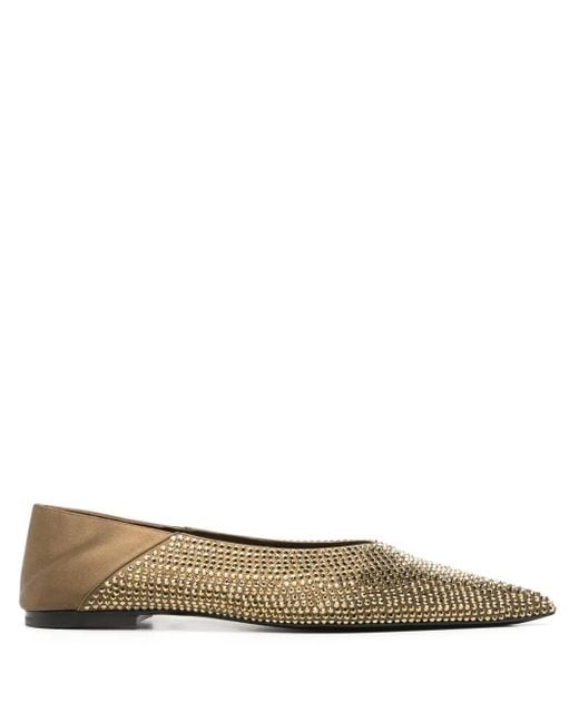 Saint Laurent Metallic Nour Slippers