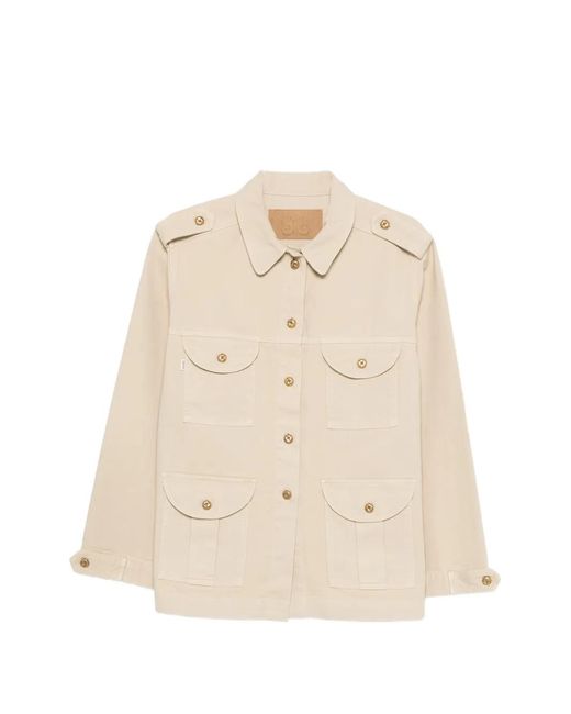 Blazé Milano Natural Nariida Flap-Pocket Jacket