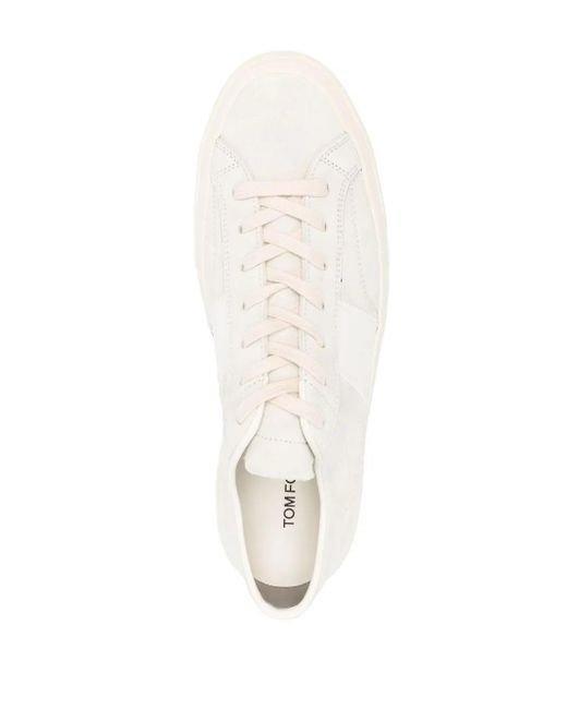 Tom Ford White Lace-up Sneakers for men