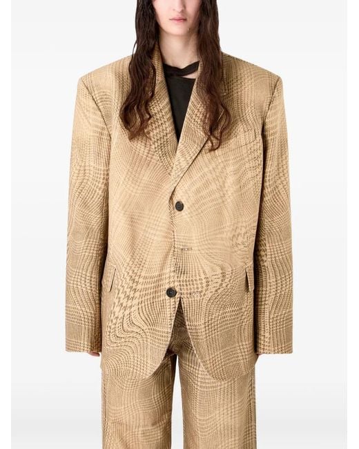 CAMPERLAB Natural Blazer À Carreaux