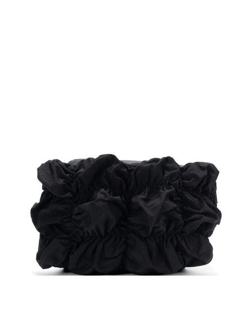 Côte&Ciel Black Gathered Neva Shoulder Bag