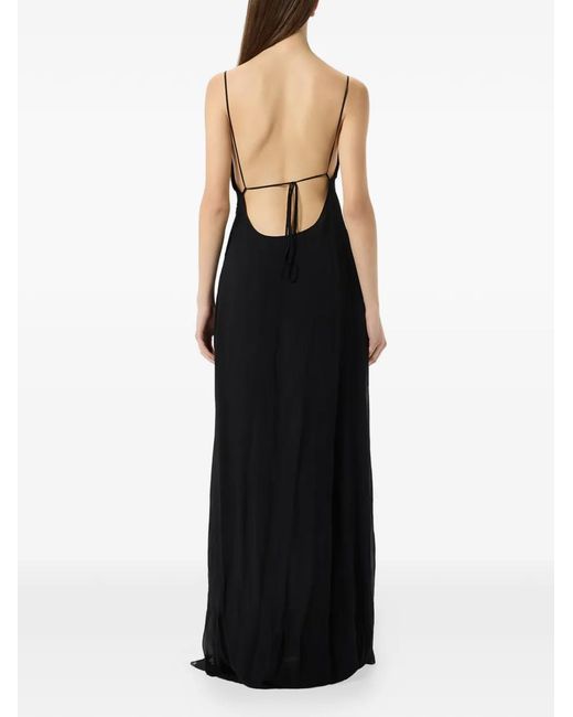 Blumarine Black Cowl-Neck Gown