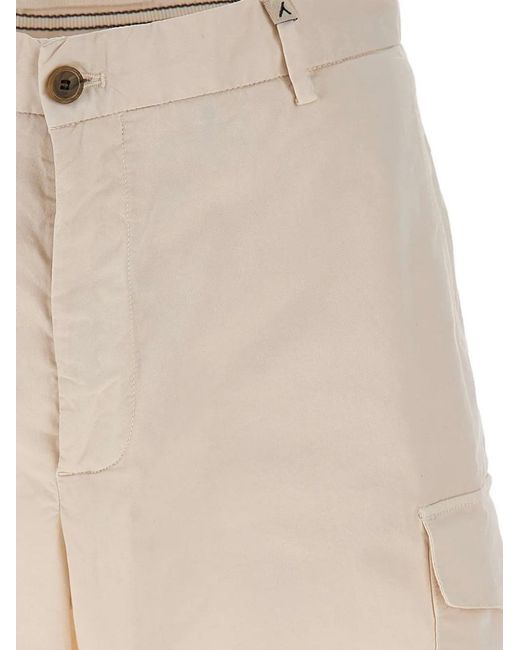 Myths White Cargo Shorts for men
