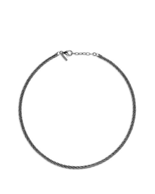 Collier Multi-Rangs Spring Twist Desmo en coloris Metallic