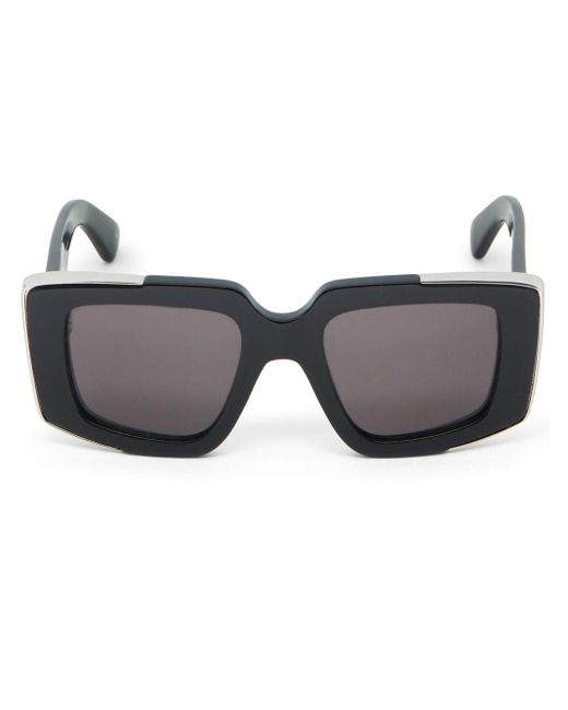 Alexander McQueen Gray The Grip Geometric-frame Sunglasses