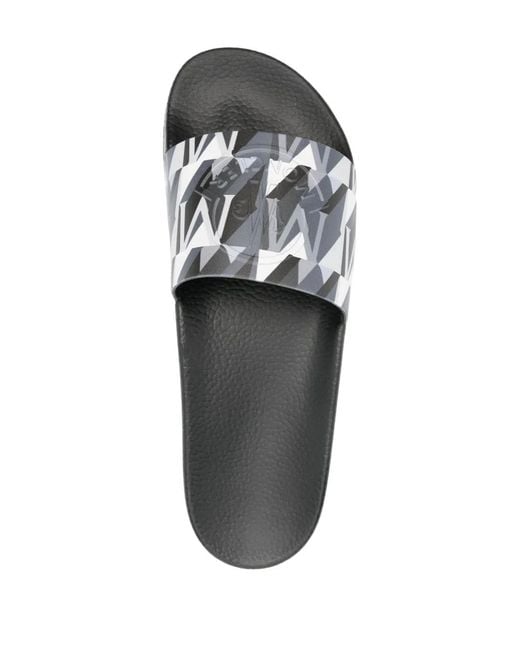 Moncler Black 'Basile' Slides for men