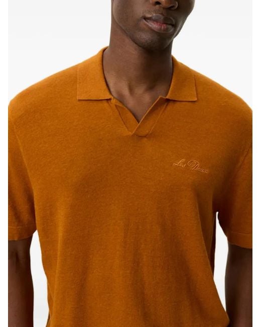 Les Deux Brown Emmanuel Polo Shirt for men