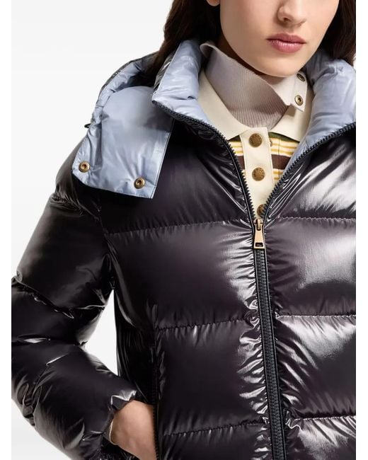 Moncler Gray Niveole Padded Hooded Jacket