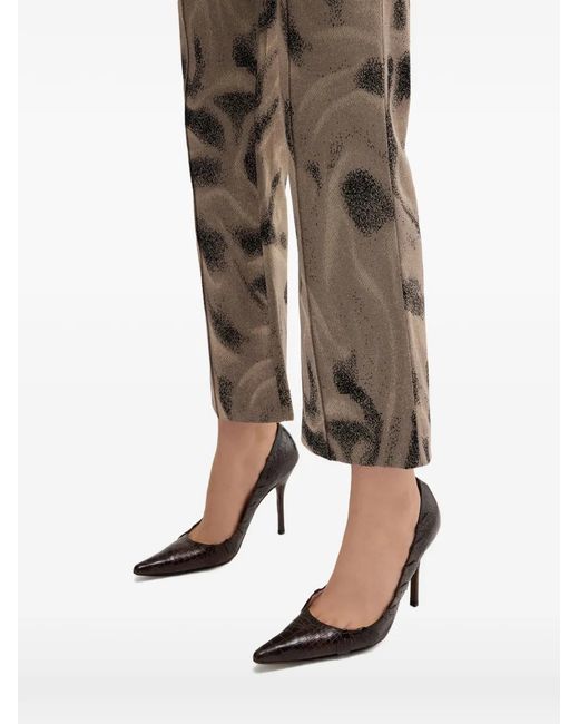 MACCAPANI Natural Proper Printed Trousers