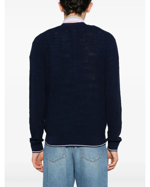 Polo Ralph Lauren Blue Polo Pony-Embroidery Cardigan for men