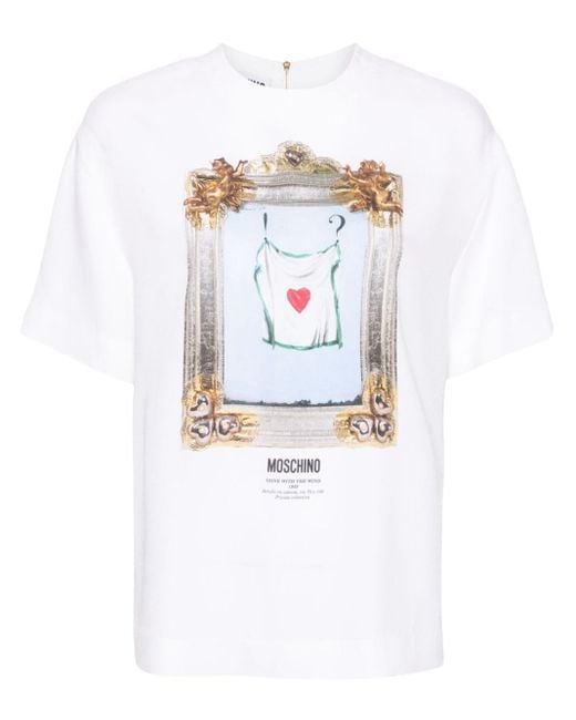Moschino Crepe Blouse in het White