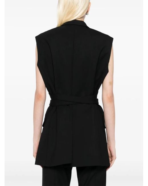 Monse Black Belted Gilet