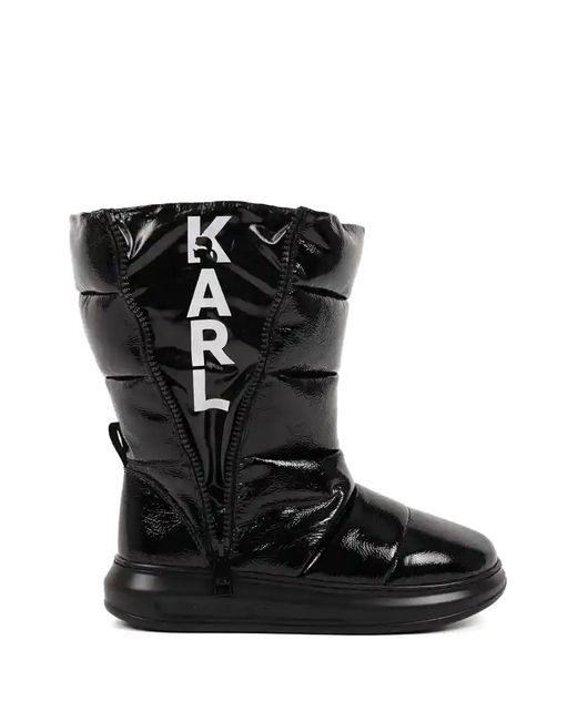 Karl Lagerfeld Black Kapri Kosi Snow Boots
