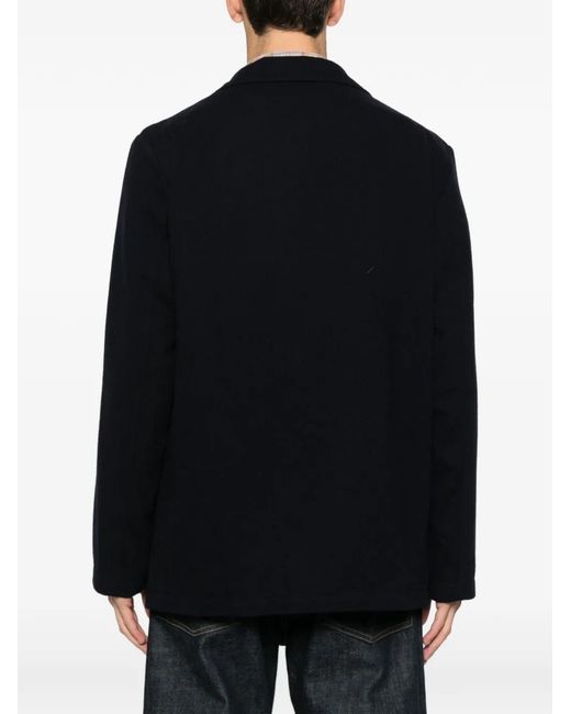 Universal Works Black Textured Blazer for men