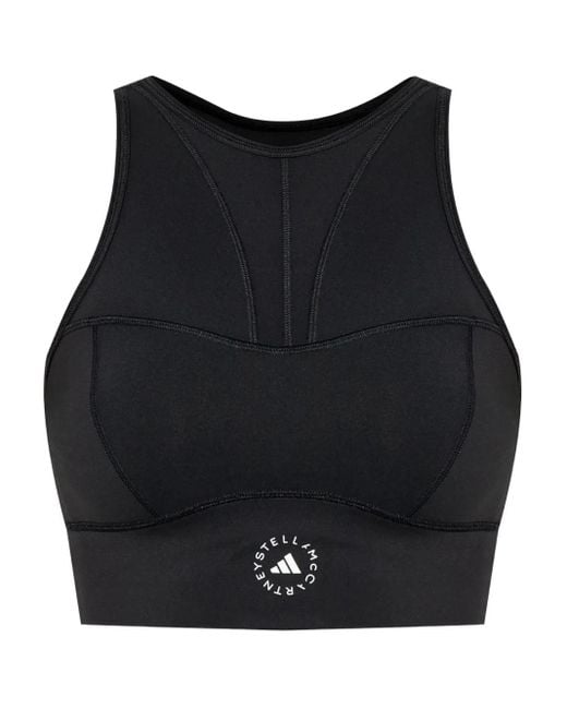Adidas By Stella McCartney Black Sport-BH mit Neckholder