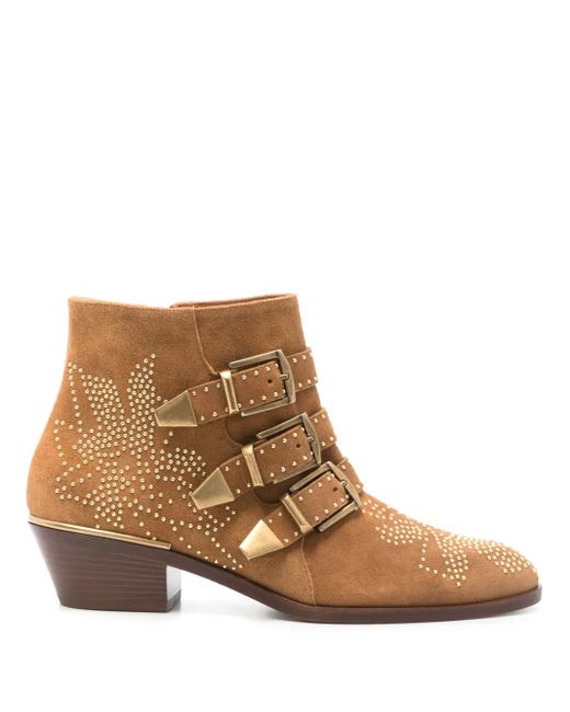 Chloé Brown 40Mm Susanna Boots