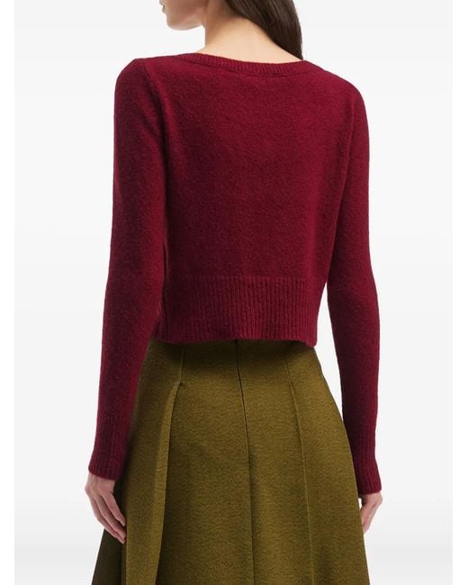 ShuShu/Tong Red Button Logo Cardigan