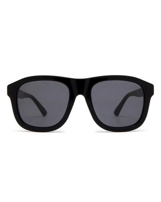 Gucci Black Tinted Square-Frame Sunglasses