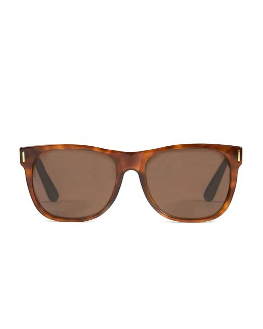 Occhiali Da Sole Squadrati di Retrosuperfuture in Brown da Uomo