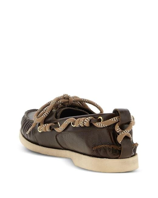 Golden Goose Deluxe Brand White Mocassins Cruise En Cuir Verni for men