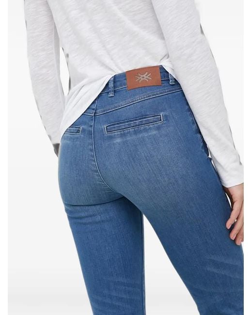 Benetton Blue Logo-Patch Jeans