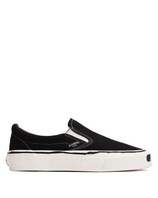 KAMIYA Black Cornell Vulcanized Slip-On Sneakers