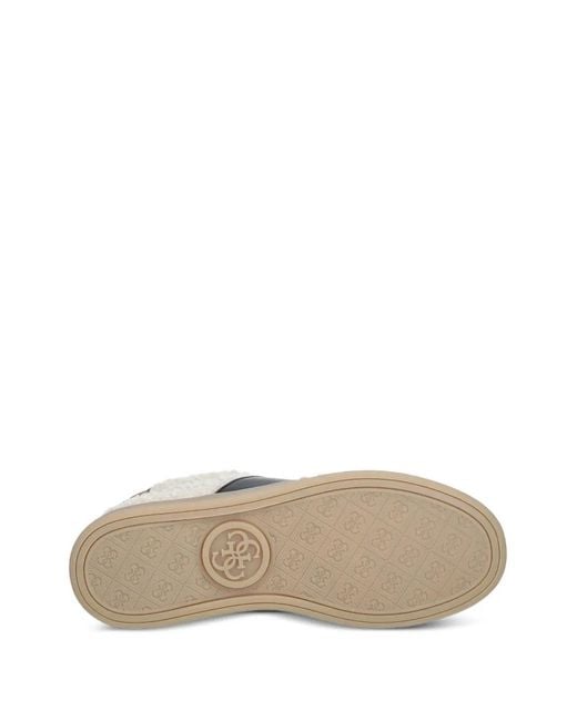 Guess Brown Jrone Faux Fur Sneaker