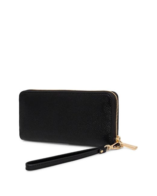 MICHAEL Michael Kors Black Pebbled Leather Zip-Around Wallet