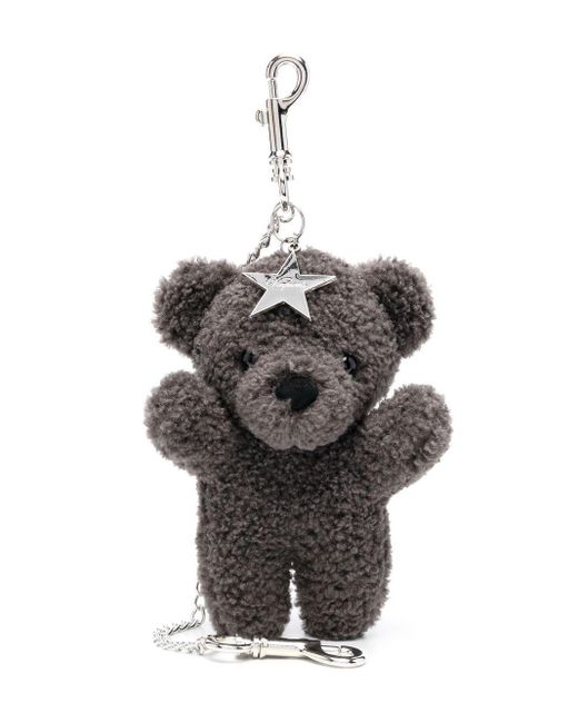 VAQUERA Teddy Bear Keyring in Grey | Lyst UK